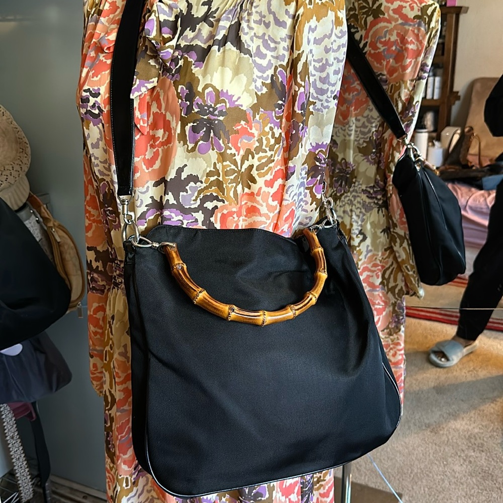 SOLD❤️❤️❤️Gucci Nylon two way bag